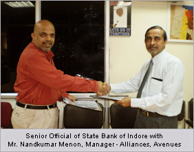 State Bank of Indore and Avenues sign Net Banking agreement